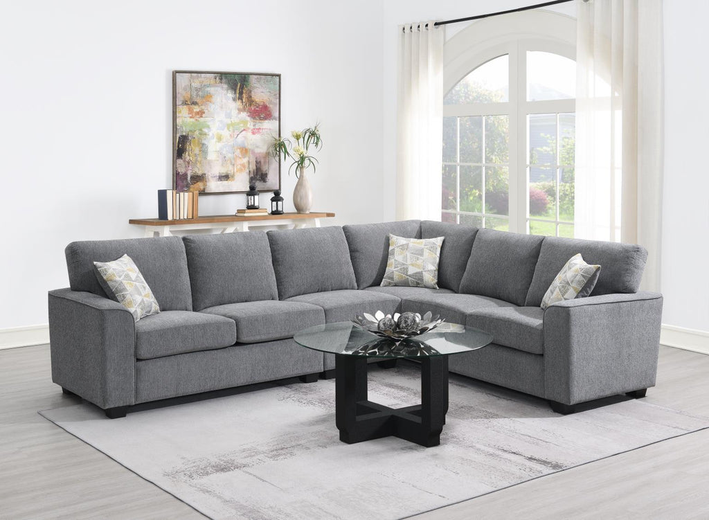 U327 - 2 Piece Sectional - Gray - Stylish Home Furniture