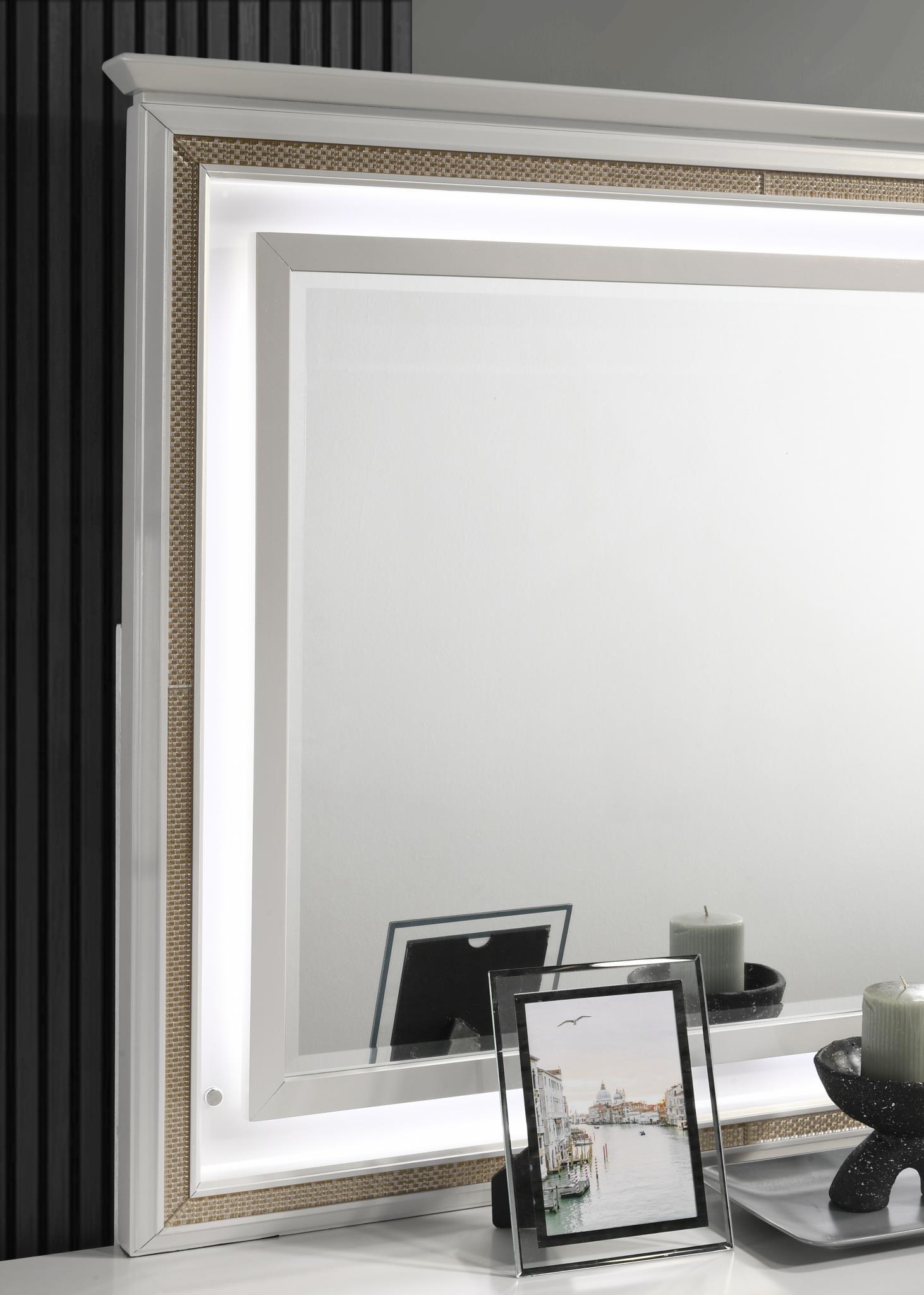 B026 - Mirror - White - Stylish Home Furniture