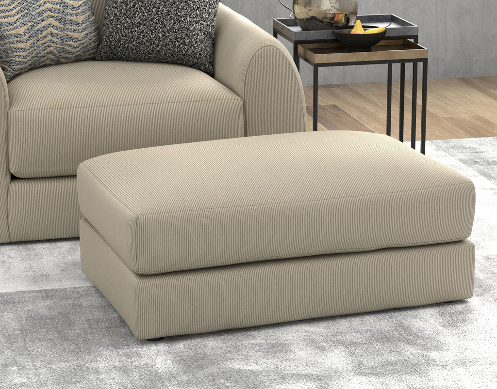 Ezra - Ottoman - Twine - Stylish Home Furniture