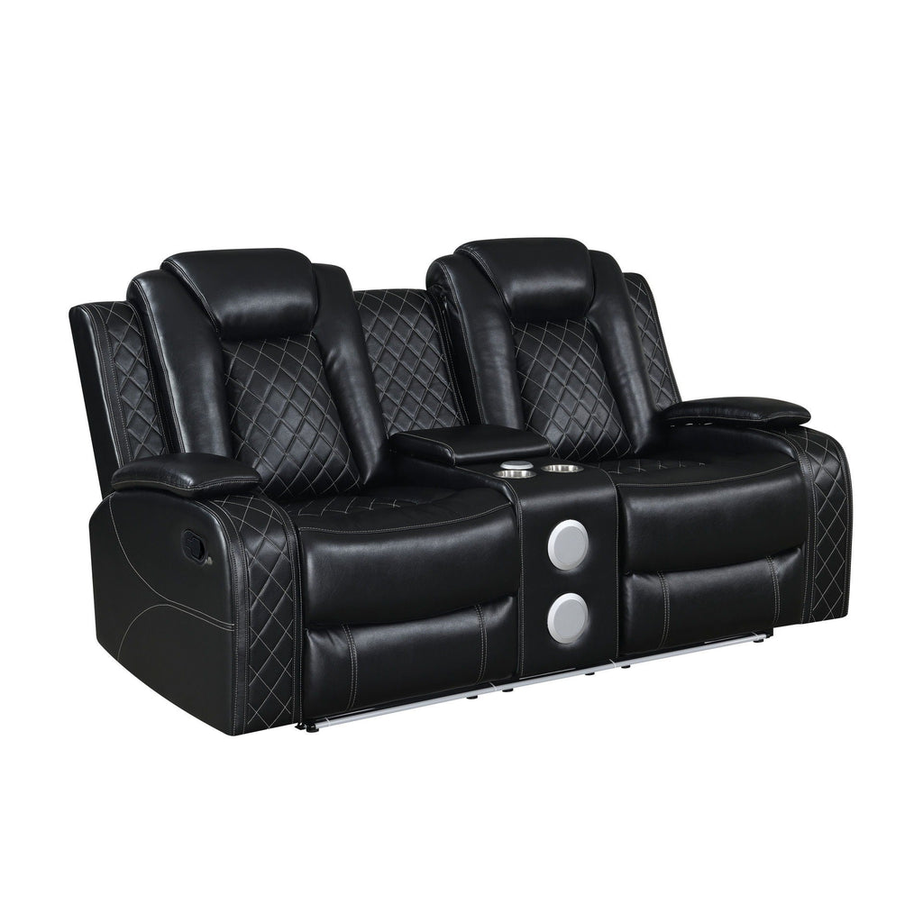 Orion II - Console Loveseat With Dual Recliners - Stylish Home Furniture