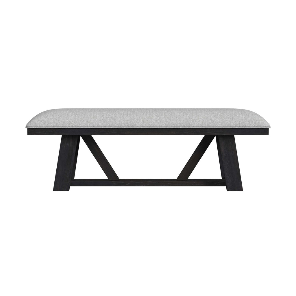 Transcend - Dining Bench - Charcoal / Light Gray - Stylish Home Furniture
