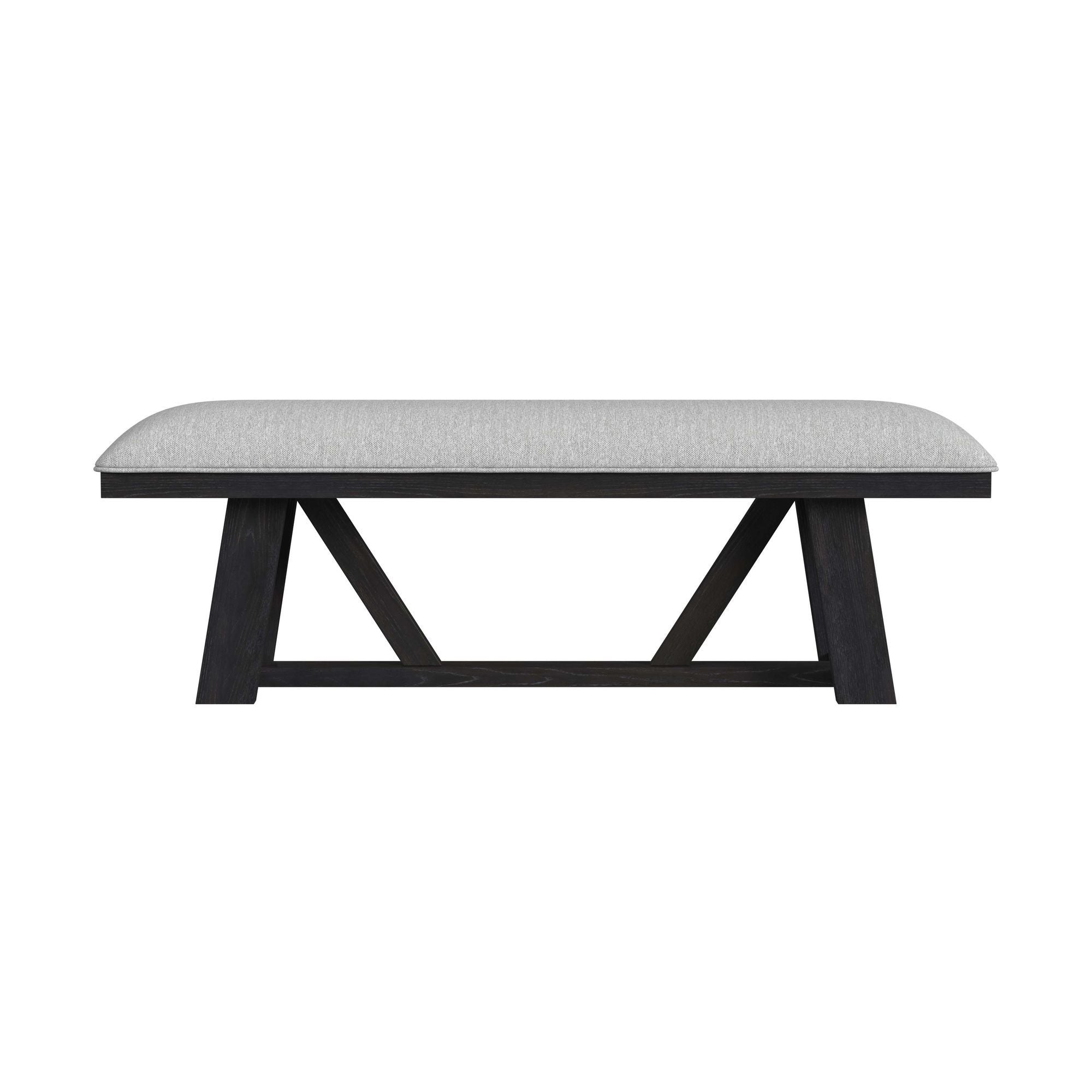 Transcend - Dining Bench - Charcoal / Light Gray - Stylish Home Furniture