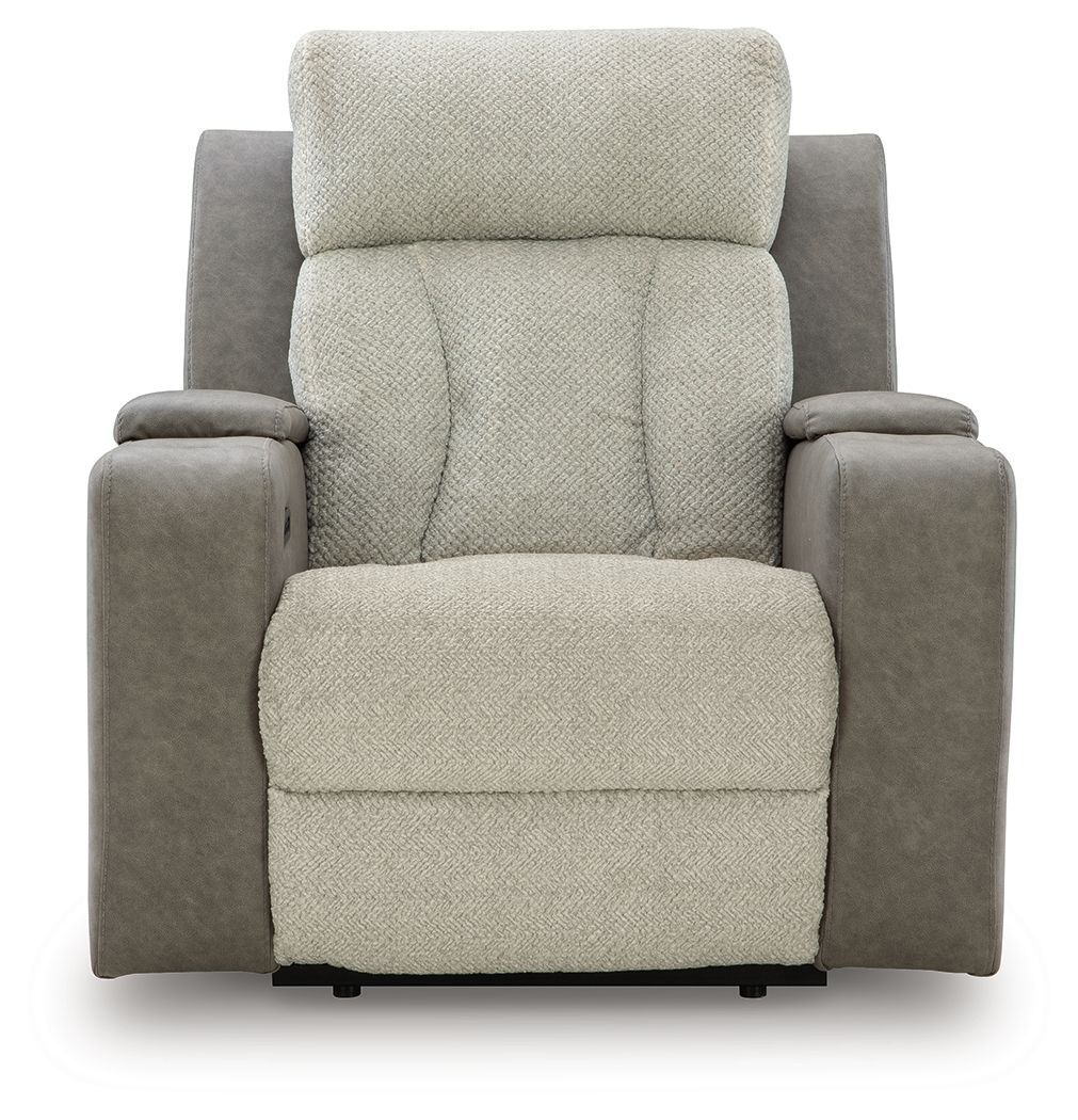 WhipLash - Power Recliner With Adj Headrest - Sisal - Stylish Home Furniture