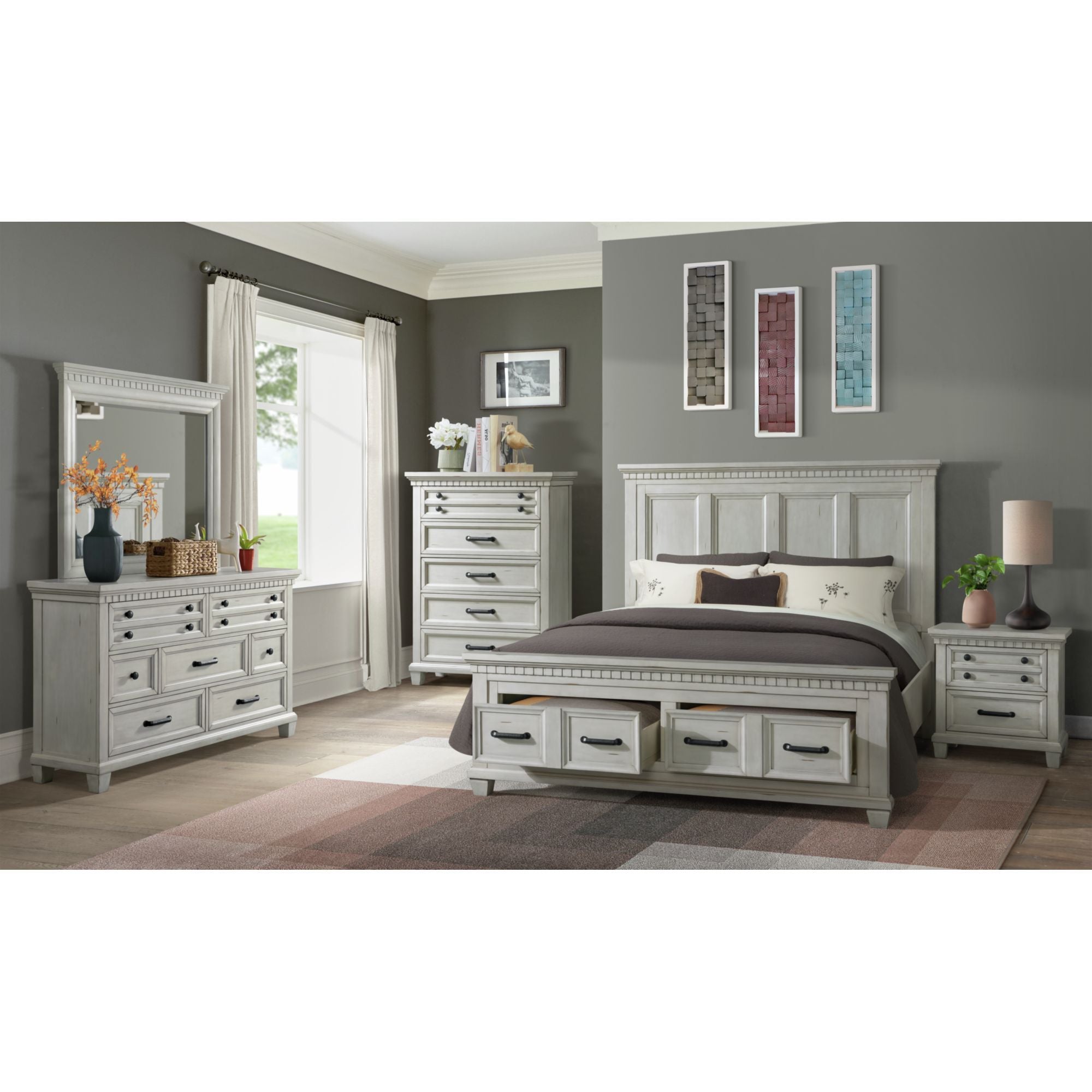 Mccoy - Dresser & Mirror Set - Stylish Home Furniture