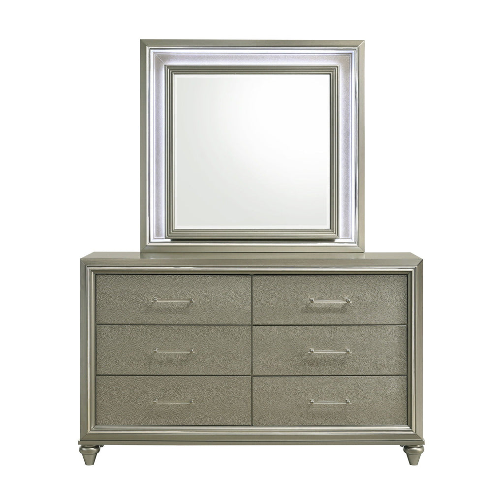 Lumina - Lighted Mirror - Silver - Stylish Home Furniture