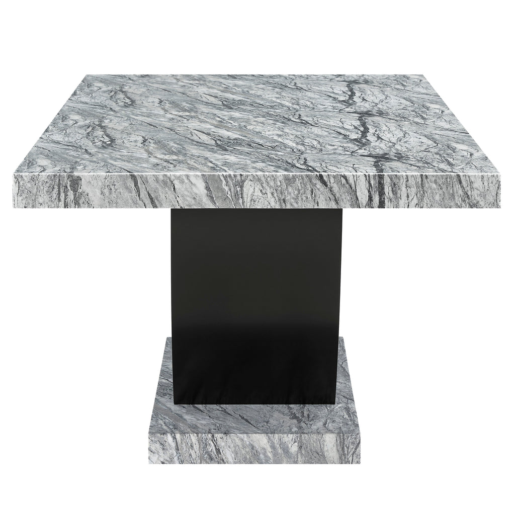 Lyra - Dining Table Top & Base - Gray - Stylish Home Furniture