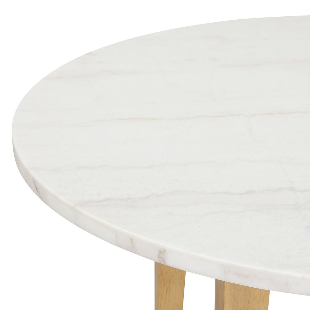 Essence - 54" Round Dining Table With Marble Top - Stylish Home Furniture