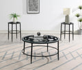 T273 - Coffee Table & 2 End Table - Black - Stylish Home Furniture
