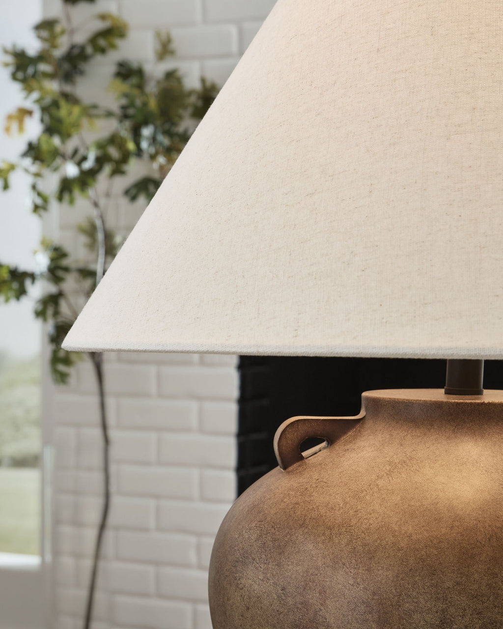 Ferrilby - Poly Table Lamp - Antique Beige - Stylish Home Furniture