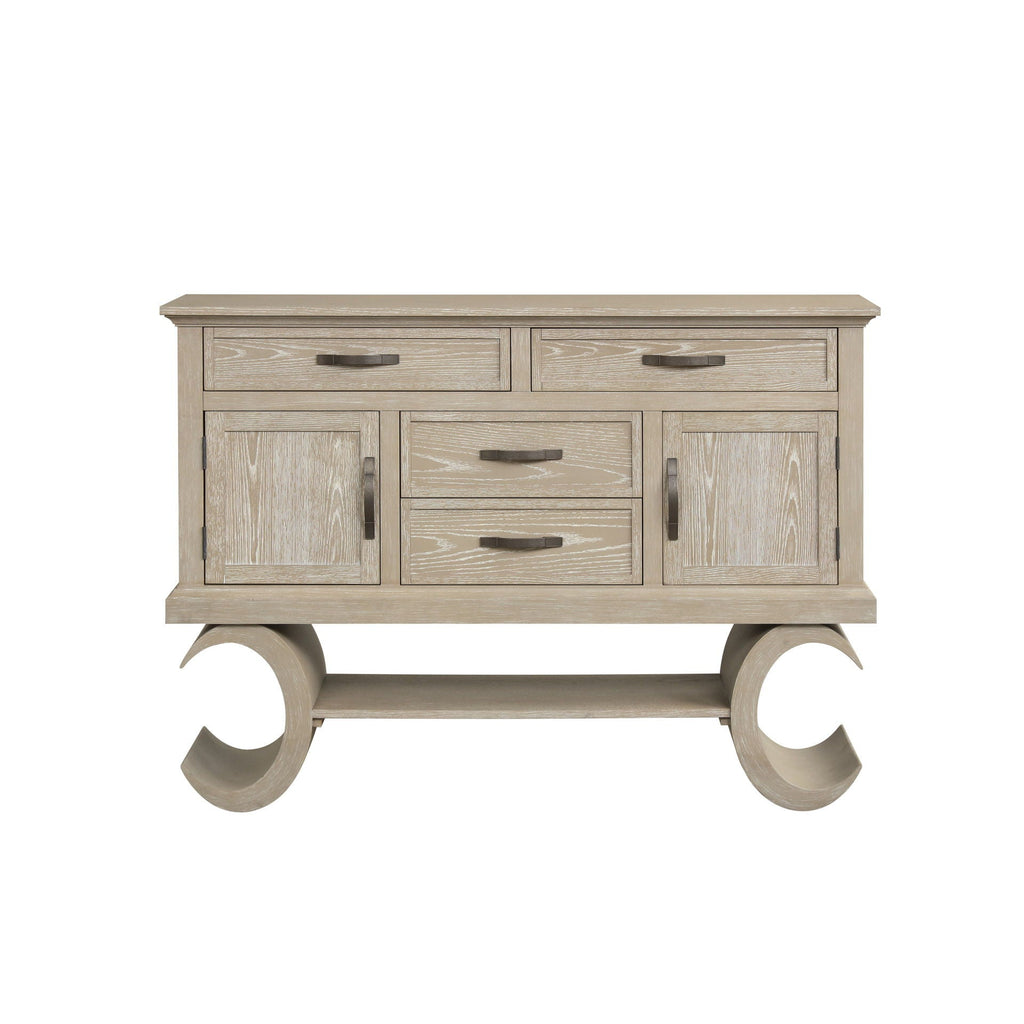 Gwendolyn - Server - Cerused Taupe - Stylish Home Furniture