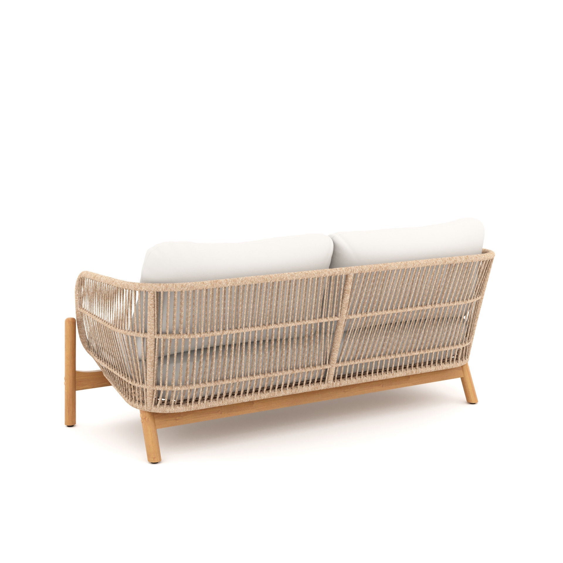 Solstice - Rope Loveseat - Linen Beige - Stylish Home Furniture