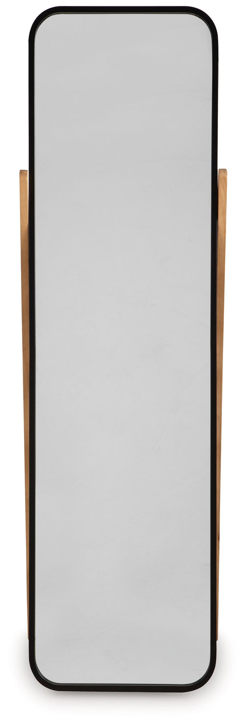 Bronick - Floor Mirror - Black / Brown