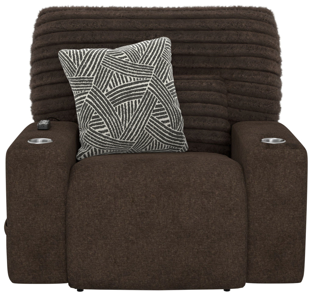 Zen - Power Recliner With CR3 Heat / Massage / Zero Gravity - Chocolate - Stylish Home Furniture