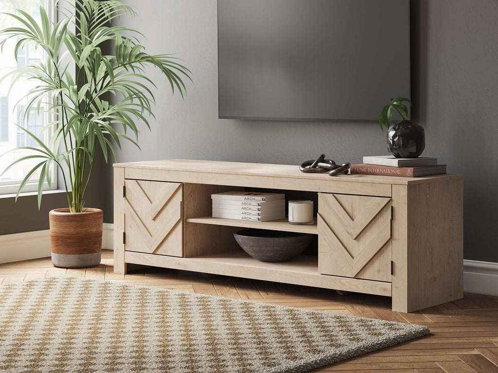 Cayboni - LG TV Stand With Fireplace Option - Stylish Home Furniture