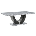 Lyra - Dining Table Top & Base - Gray - Stylish Home Furniture