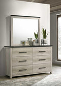 B263 - Mirror - Antique White - Stylish Home Furniture