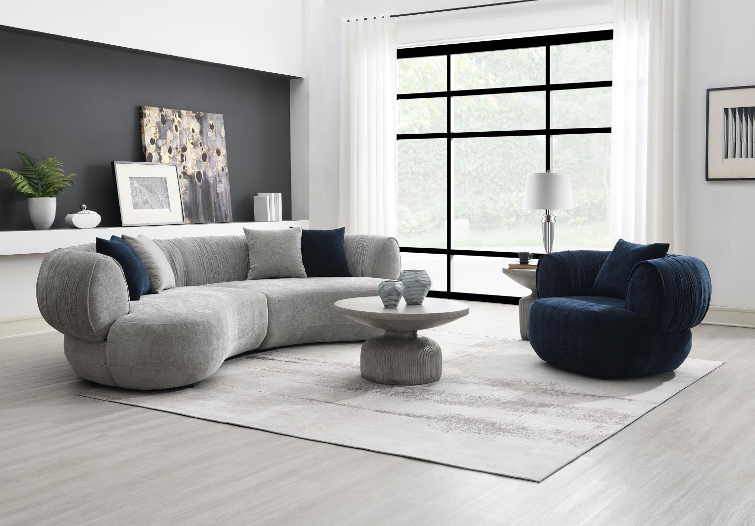 U307 - Accent Chair - Blue - Stylish Home Furniture