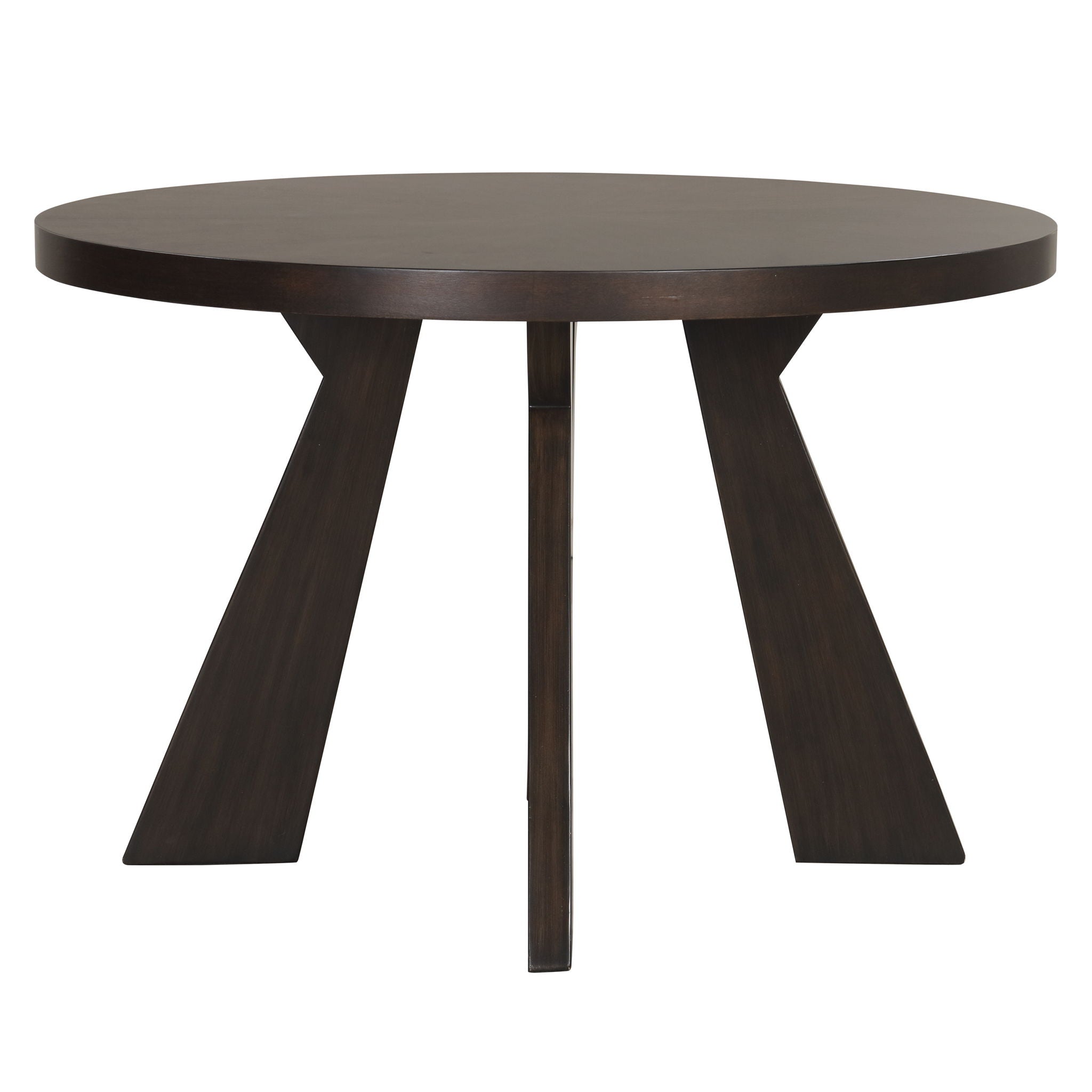 Chestnut Ridge - 5 Piece Dining Room Set (Round 47" Table & 4 Chairs) - Brown / Beige - Stylish Home Furniture