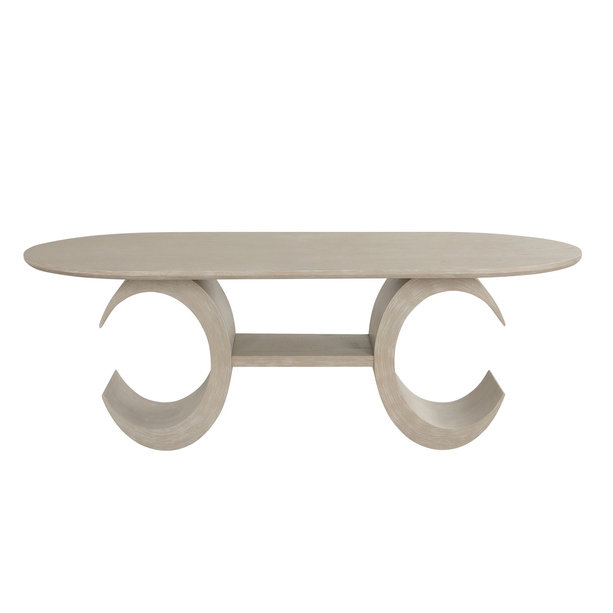 Gwendolyn - Oval Table Top And Base - Beige - Stylish Home Furniture