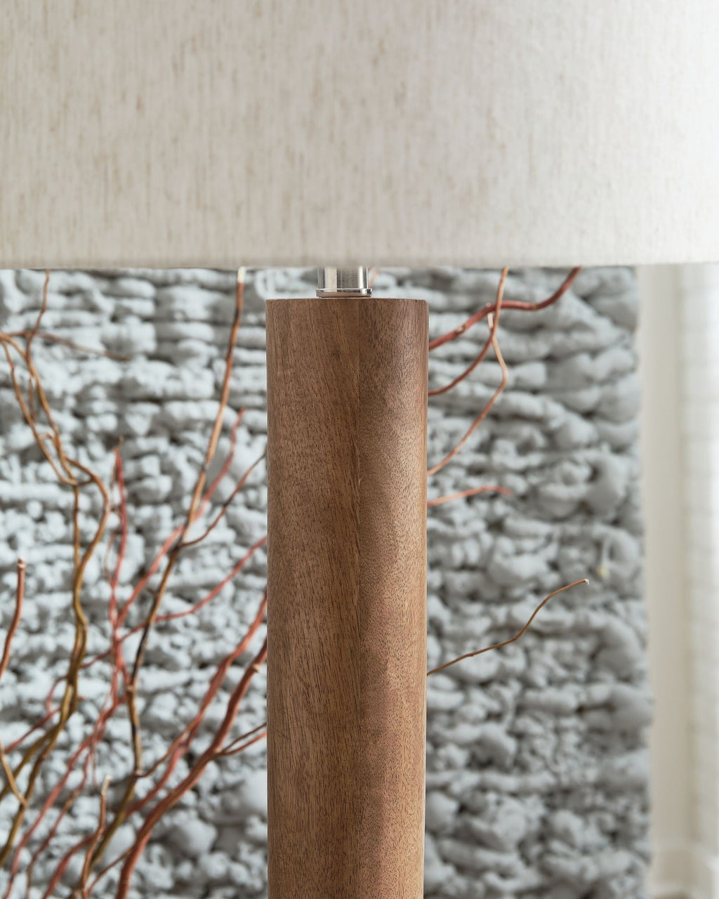 Ailsa - Wood Floor Lamp - Natural Brown - Stylish Home Furniture