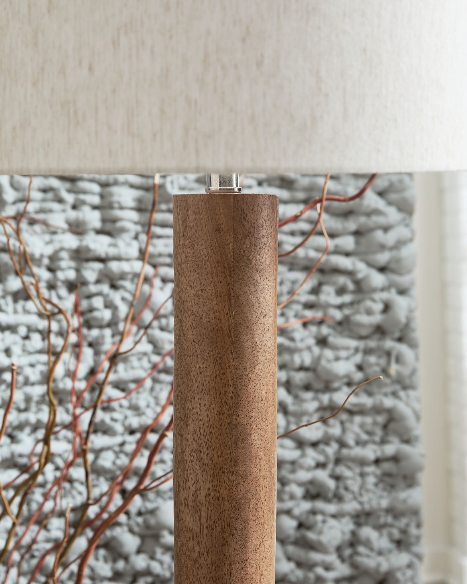 Ailsa - Wood Floor Lamp - Natural Brown - Stylish Home Furniture