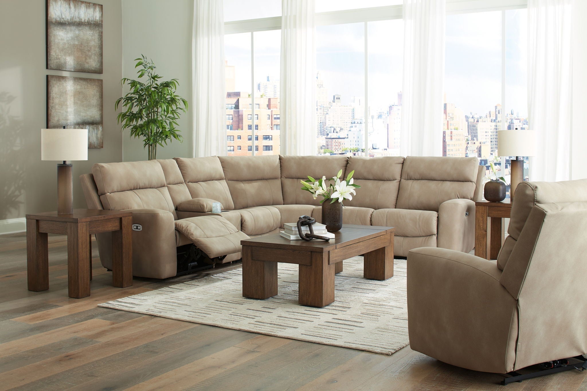 Next-Gen Durapella - Power Reclining Sectional Set - Stylish Home Furniture