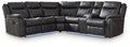 Sultan Meadow - 2-Piece Reclining Sectional - Carbon - Stylish Home Furniture