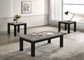 T232 - Melamine Top 3 Piece Table Set (Coffee And 2 End Tables) - Black / Gray - Stylish Home Furniture