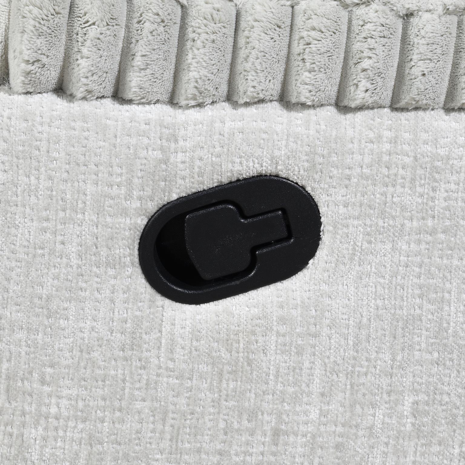 U182 - Corduroy Motion Chair - Gray - Stylish Home Furniture