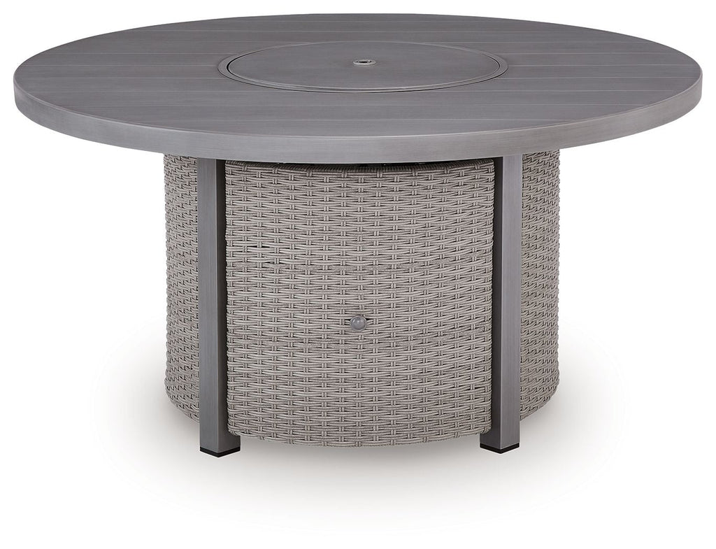 Half Moon Beach - Round Fire Pit Table - Gray - Stylish Home Furniture