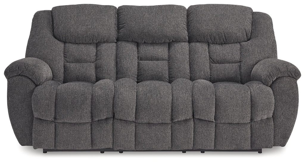 Foreside - Reclining Sofa - Charcoal - Stylish Home Furniture