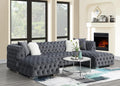 U287 - 3 Piece Sectional (Two Chaises) - Dark Gray - Stylish Home Furniture