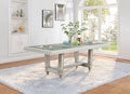 D106 - Rectangular Dining Table - Shimmer Silver - Stylish Home Furniture