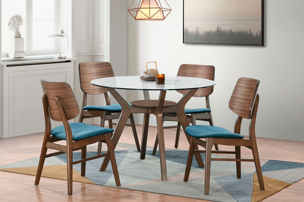 Oscar - Round Glass Dining Table Set - Stylish Home Furniture