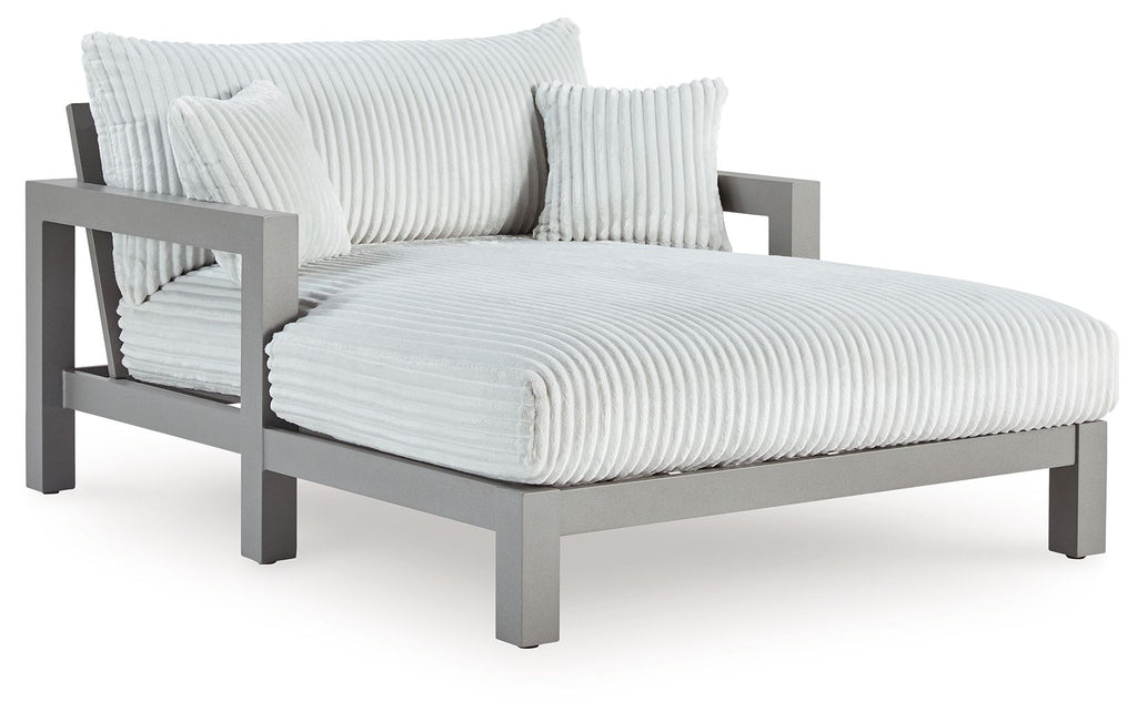 Hurley Park - Chaise Lounge With Cushion - Gray - Stylish Home Furniture