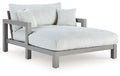 Hurley Park - Chaise Lounge With Cushion - Gray - Stylish Home Furniture