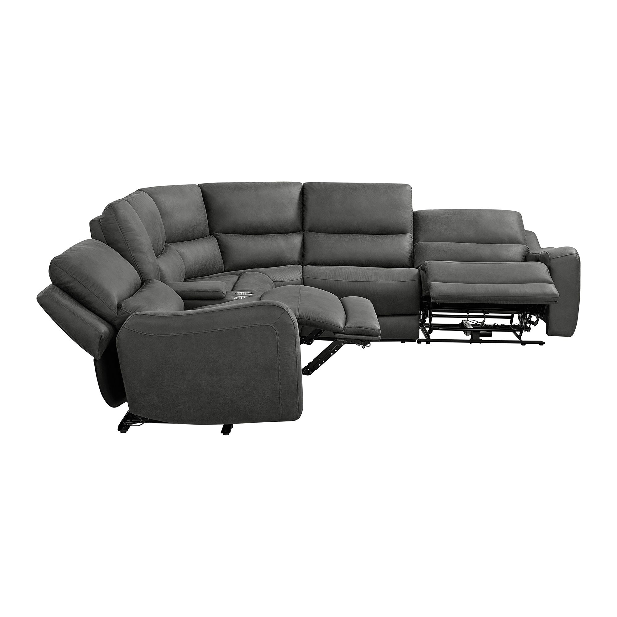 Saber - 6 Piece Sectional Set - Texas Granite - Stylish Home Furniture