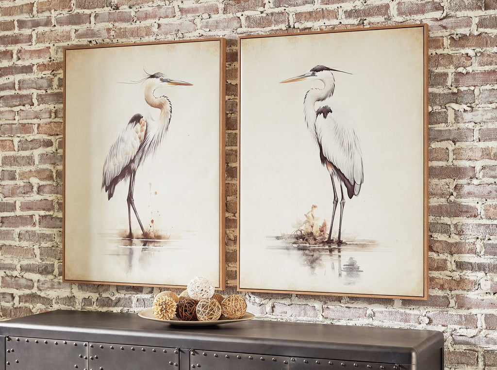 Aubinell - Wall Art Set (Set of 2) - Beige - Stylish Home Furniture