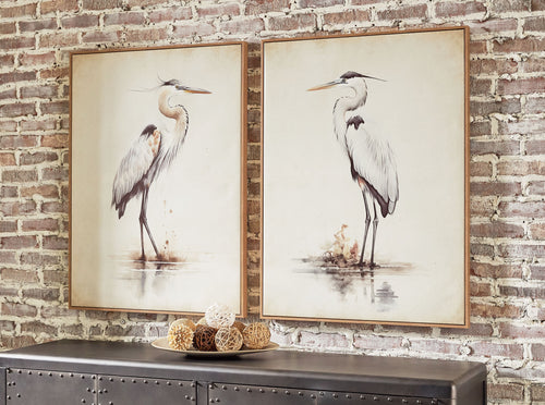 Aubinell - Wall Art Set (Set of 2) - Beige - Stylish Home Furniture