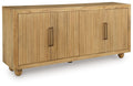 Niam - Accent Cabinet - Light Antique Beige - Stylish Home Furniture