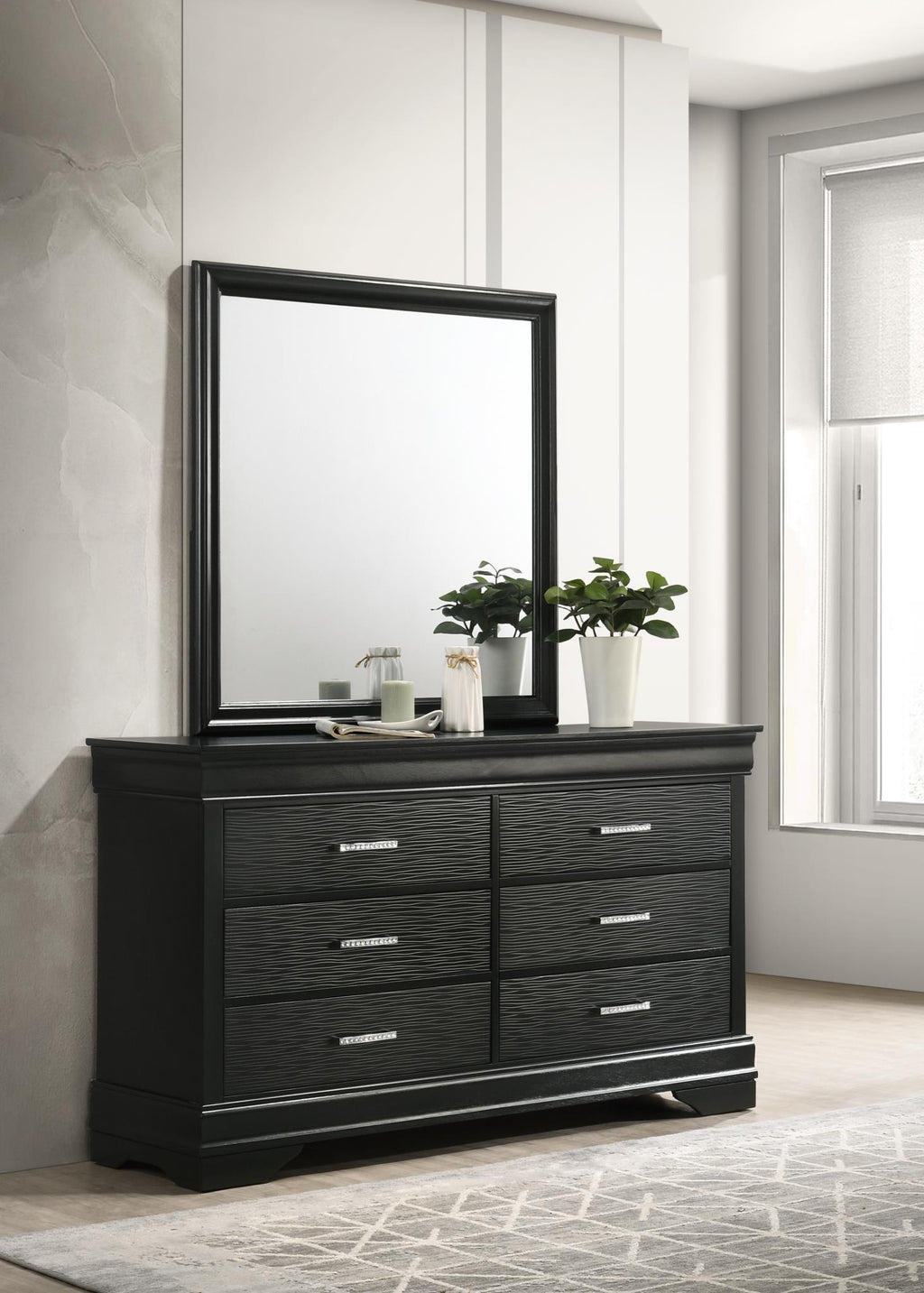 B395 - Dresser - Black - Stylish Home Furniture