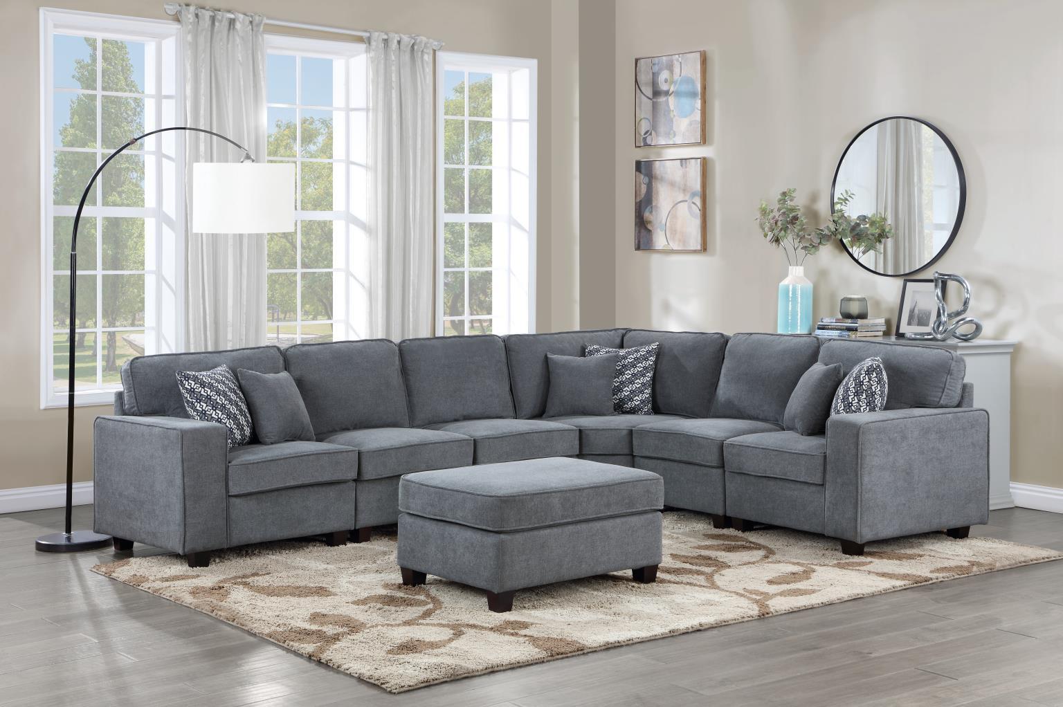 U279 - Ottoman - Gray - Stylish Home Furniture