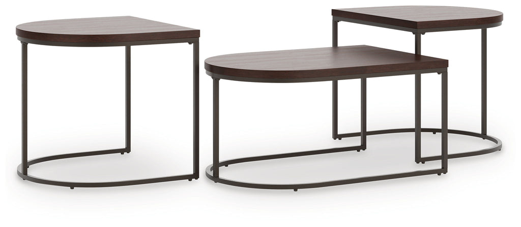 Vanmore - Occasional Table Set (Set of 3) - Dark Brown - Stylish Home Furniture