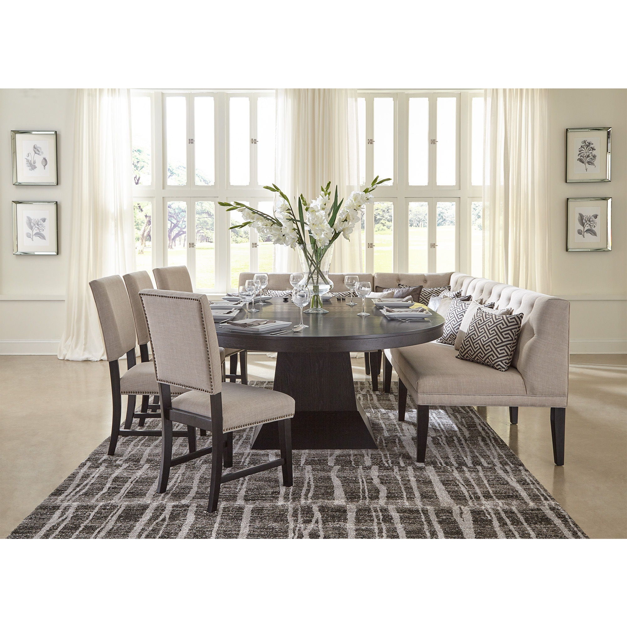 Maddox - Sofa With Seven Pillows - Beige - Stylish Home Furniture