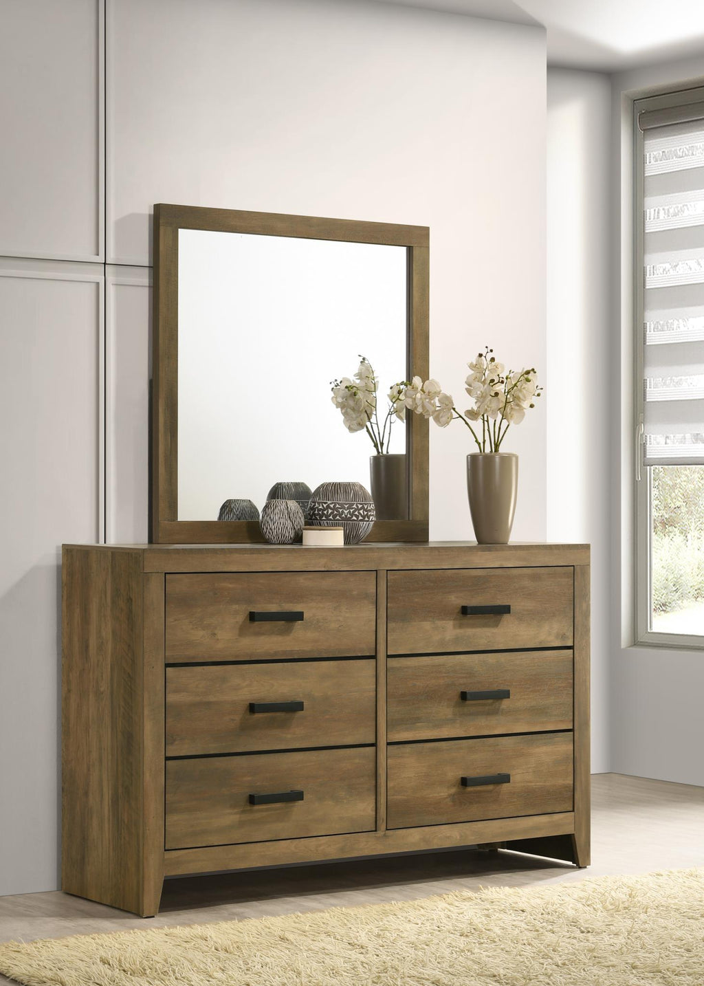 B526 - Dresser - Knotty Oak - Stylish Home Furniture