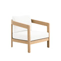 Wesley - Patio Club Chair With Cushion - White - Stylish Home Furniture