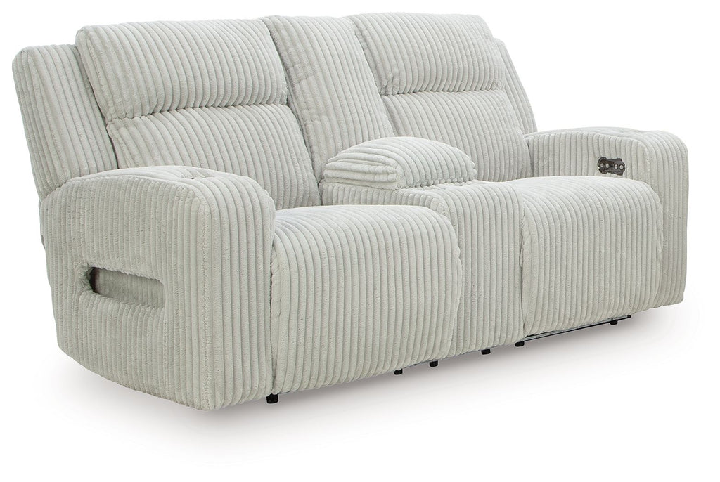 Forest Lake - Power Reclining Loveseat With Console / Adj Headrest - Stylish Home Furniture