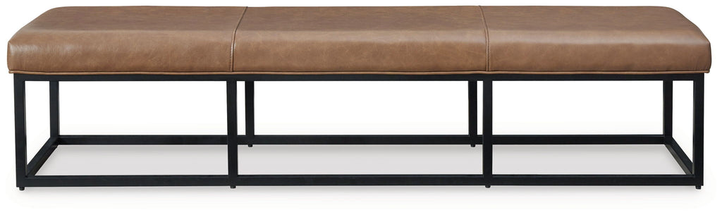 Joston - Accent Bench - Caramel - Stylish Home Furniture