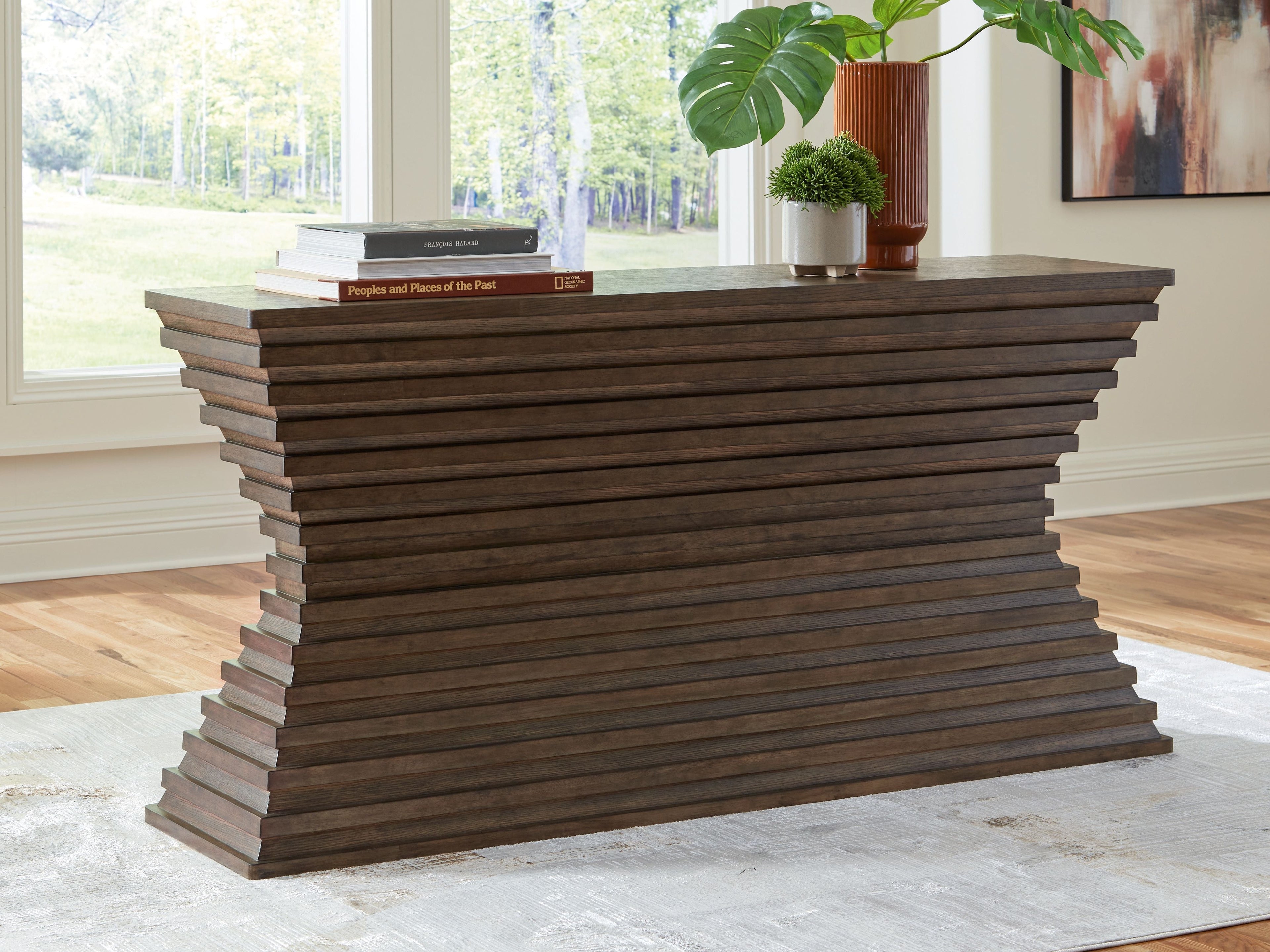 Hannodream - Sofa Table - Warm Brown - Stylish Home Furniture