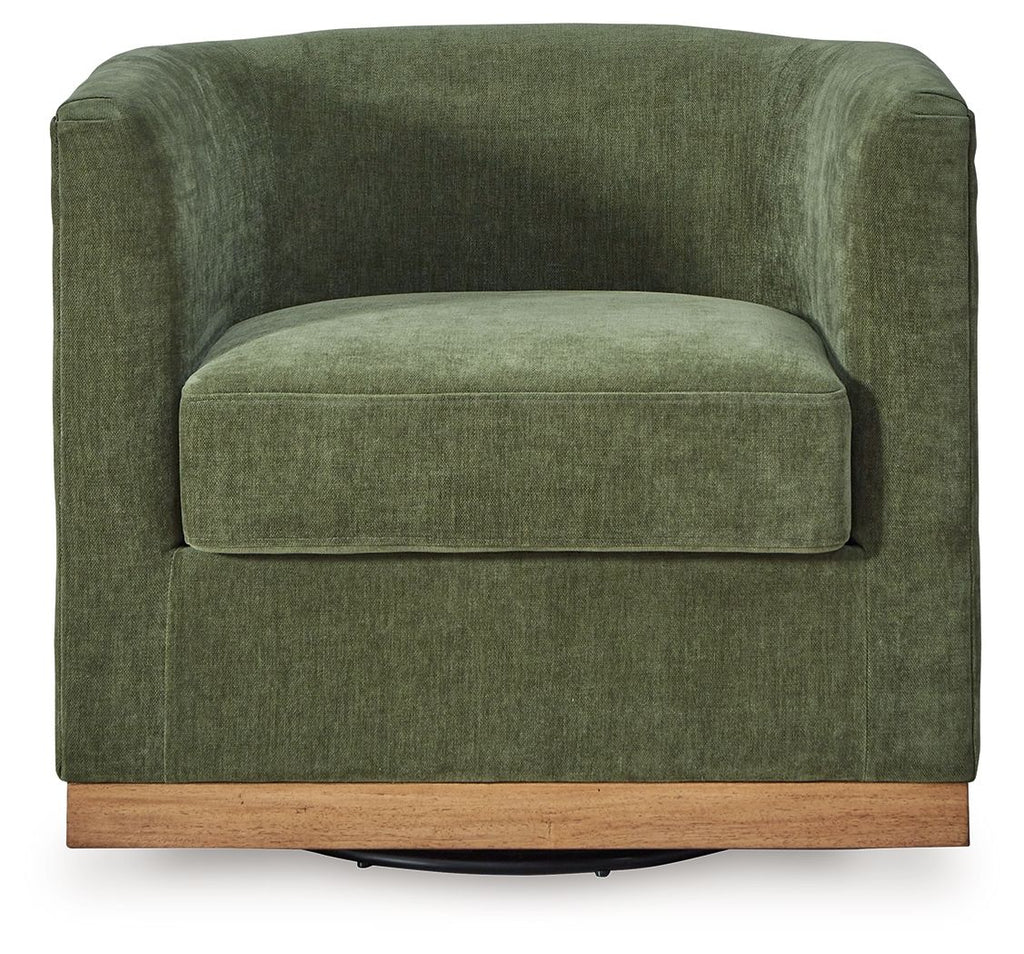 Jersonlow - Swivel Chair - Forest Green - Stylish Home Furniture